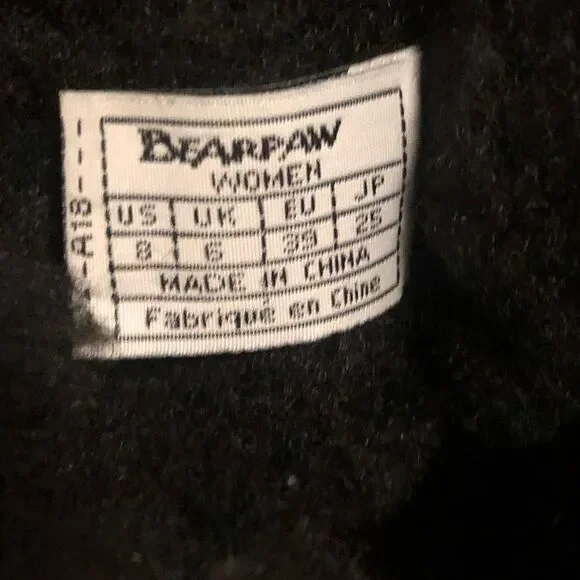 BearPaw Marissa Black Suede Short Boot Sz 8 - Picture 2 of 9